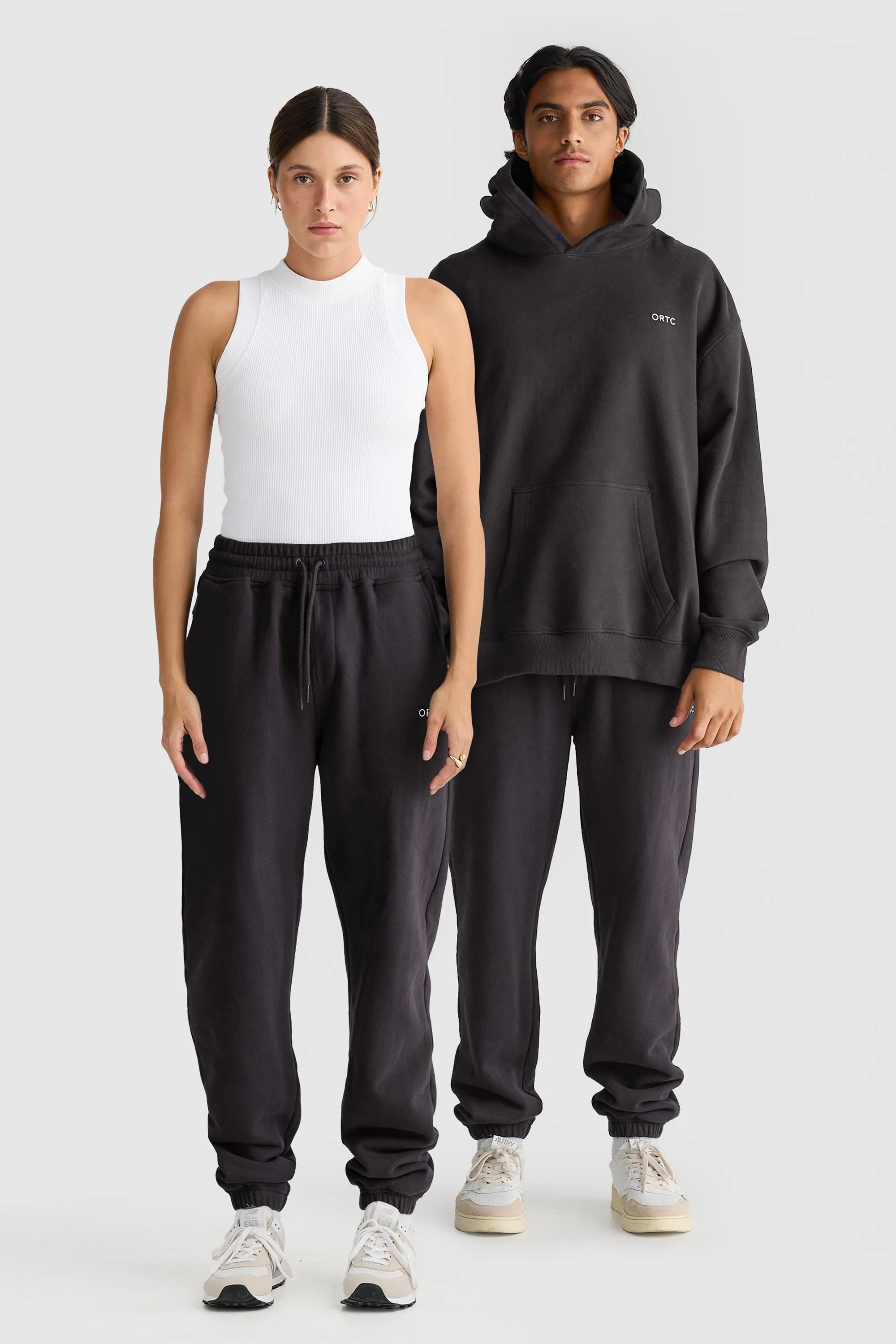 Unisex Darcy Track Pants Washed Black