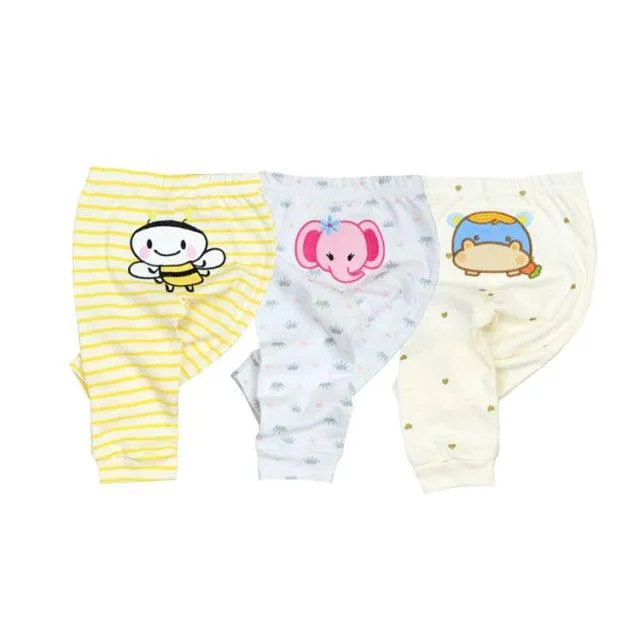 Wholesale 3/6pcs/Lot Baby Pants  Cotton Autumn Leggings for boys girls Mid Full Length Baby Trousers