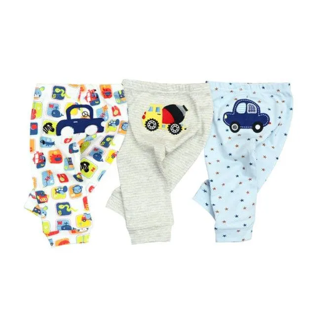 Wholesale 3/6pcs/Lot Baby Pants  Cotton Autumn Leggings for boys girls Mid Full Length Baby Trousers