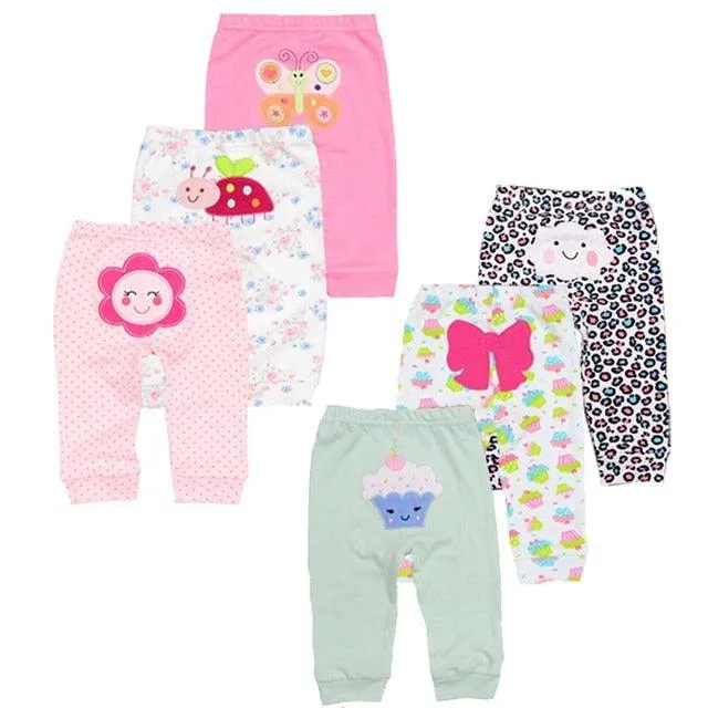 Wholesale 3/6pcs/Lot Baby Pants  Cotton Autumn Leggings for boys girls Mid Full Length Baby Trousers