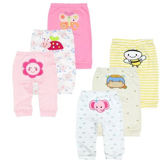 Wholesale 3/6pcs/Lot Baby Pants  Cotton Autumn Leggings for boys girls Mid Full Length Baby Trousers