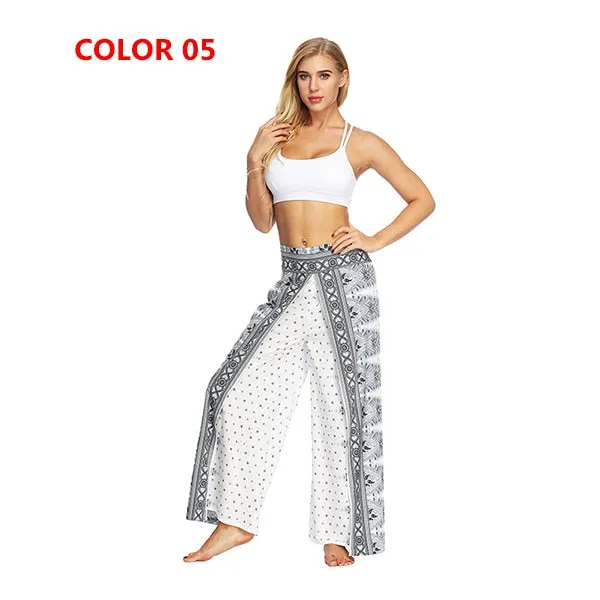 Women's Yoga Mandala Open Leg Pants